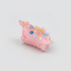 Pink Dinosaur Hair Claw With Colorful Spikes – hair accessories (view 1)