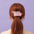 Pink Dinosaur Hair Claw With Colorful Spikes – hair accessories (view 2)