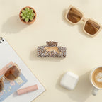 Leopard Print Hair Claw Clips Set – hair accessories (view 2)