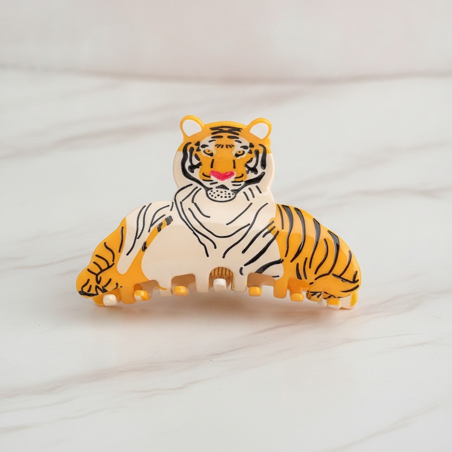 Tiger Animal Claw Hair Clip - Yellow Tiger