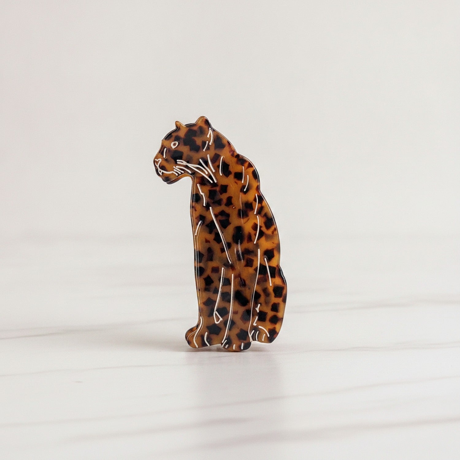 Tortoiseshell Leopard Print Hair Claw Clip