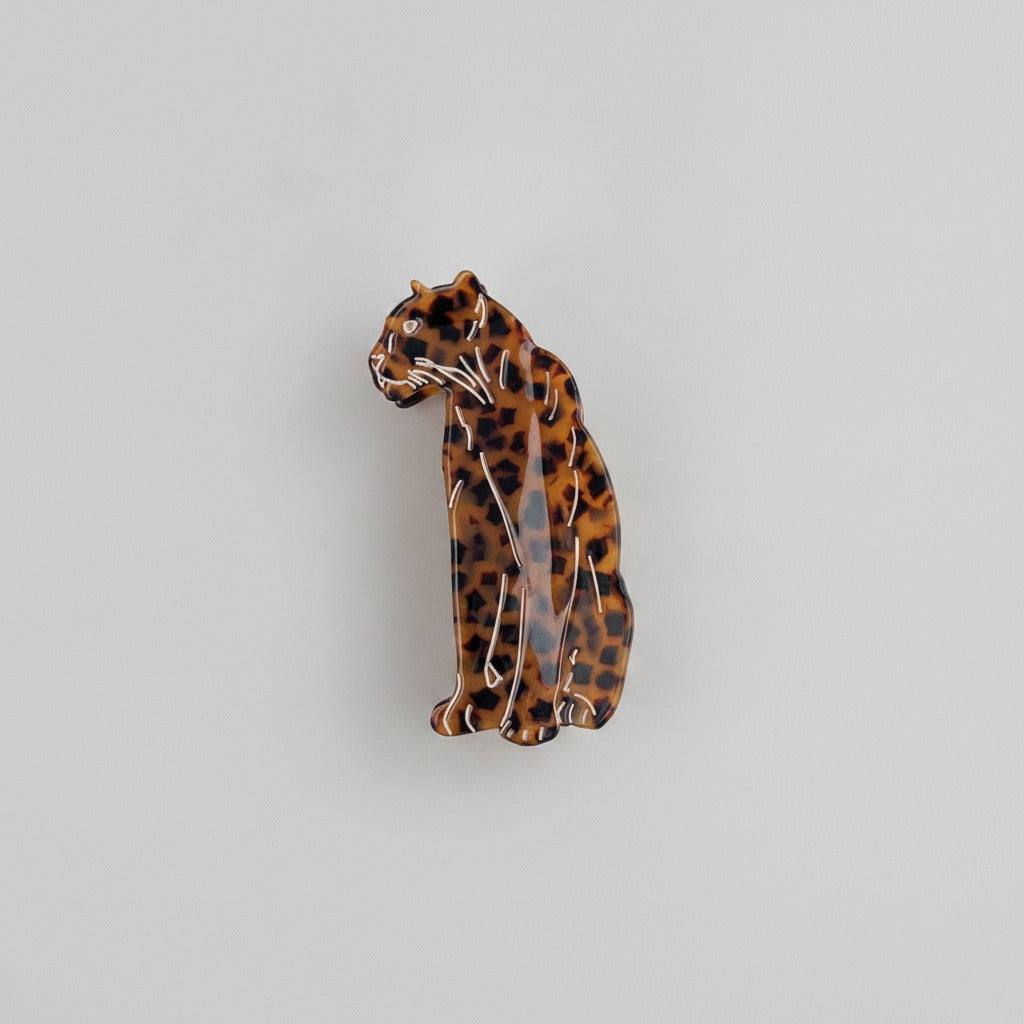 Tortoiseshell Leopard Print Hair Claw Clip – hair accessories (view 1)
