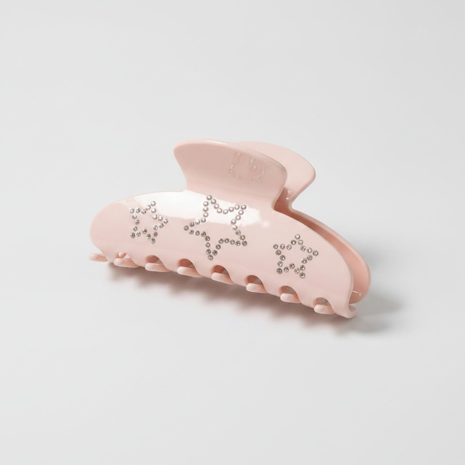 Rhinestone Star Hair Claw Clip - Pink