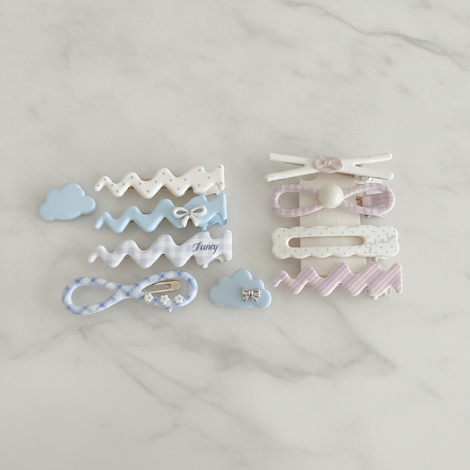 Wavy Duck Clip Hair Clip Set