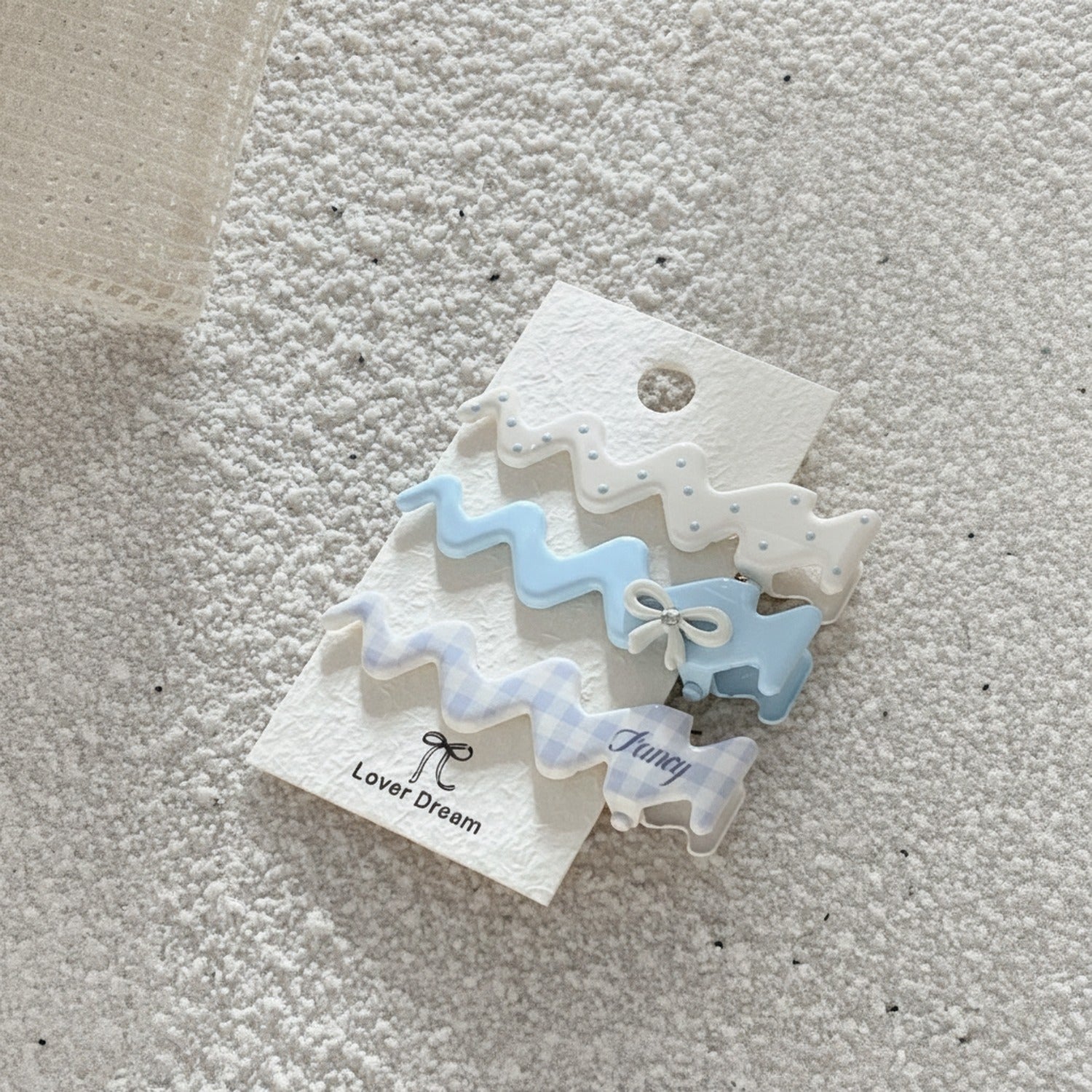 Wavy Duck Clip Hair Clip Set