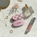 Gingham Button Clip Duo – hair accessories (view 2)