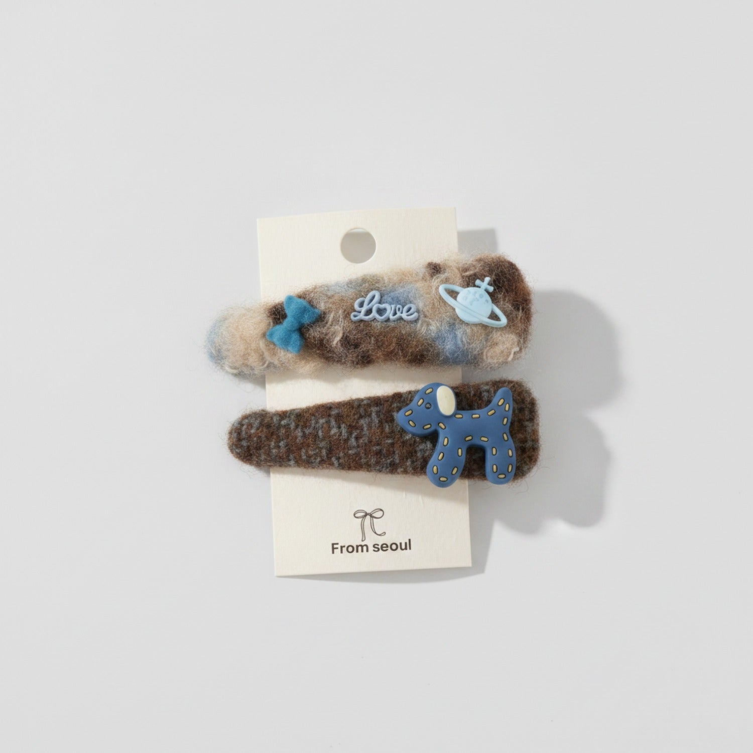 Celestial Puppy Hair Clip Set
