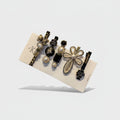 Pearl Flower & Rose Gold Hair Clip Set