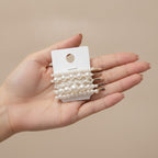 Five-Piece Pearl Hair Clip Set – hair accessories (view 3)