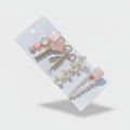 Pearl Beaded Flower Hair Clips Set