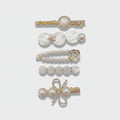 Pearl And Rhinestone Hair Clip Set – hair accessories (view 1)