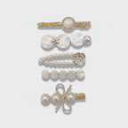 Pearl And Rhinestone Hair Clip Set – hair accessories (view 1)
