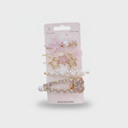 Pearl Star Rhinestone Hair Clips Set