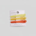 Pastel Jelly Hair Clips Set Colorblock