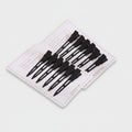 Black Minimalist Hair Clips Set Ten Piece