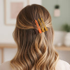 Minimalist Snap Hair Clips Neutral Tone Set