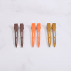 Minimalist Snap Hair Clips Neutral Tone Set – hair accessories (view 2)
