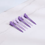 Purple Ombre Hair Clip Set With Black Tips – hair accessories (view 2)