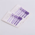 Purple Ombre Hair Clip Set With Black Tips – hair accessories (view 1)
