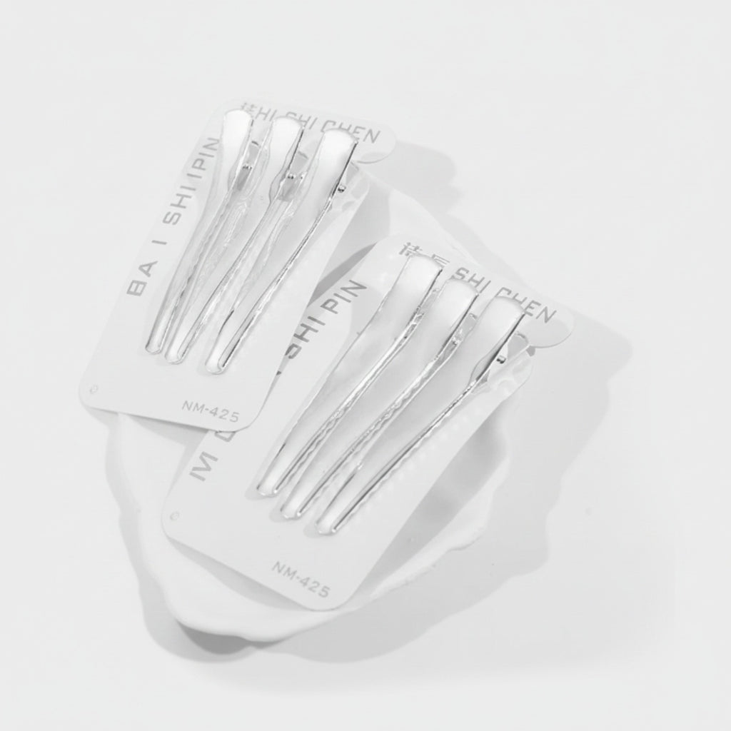 Minimalist Clear Acrylic Hair Pins Set