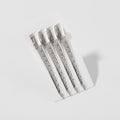 Silver Minimalist Hair Clips Set With Geometric Pattern – hair accessories (view 1)