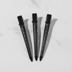 Black Minimalist Hair Clips Pin Set Three-Pack – hair accessories (view 2)