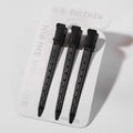 Black Minimalist Hair Clips Pin Set Three-Pack – hair accessories (view 1)