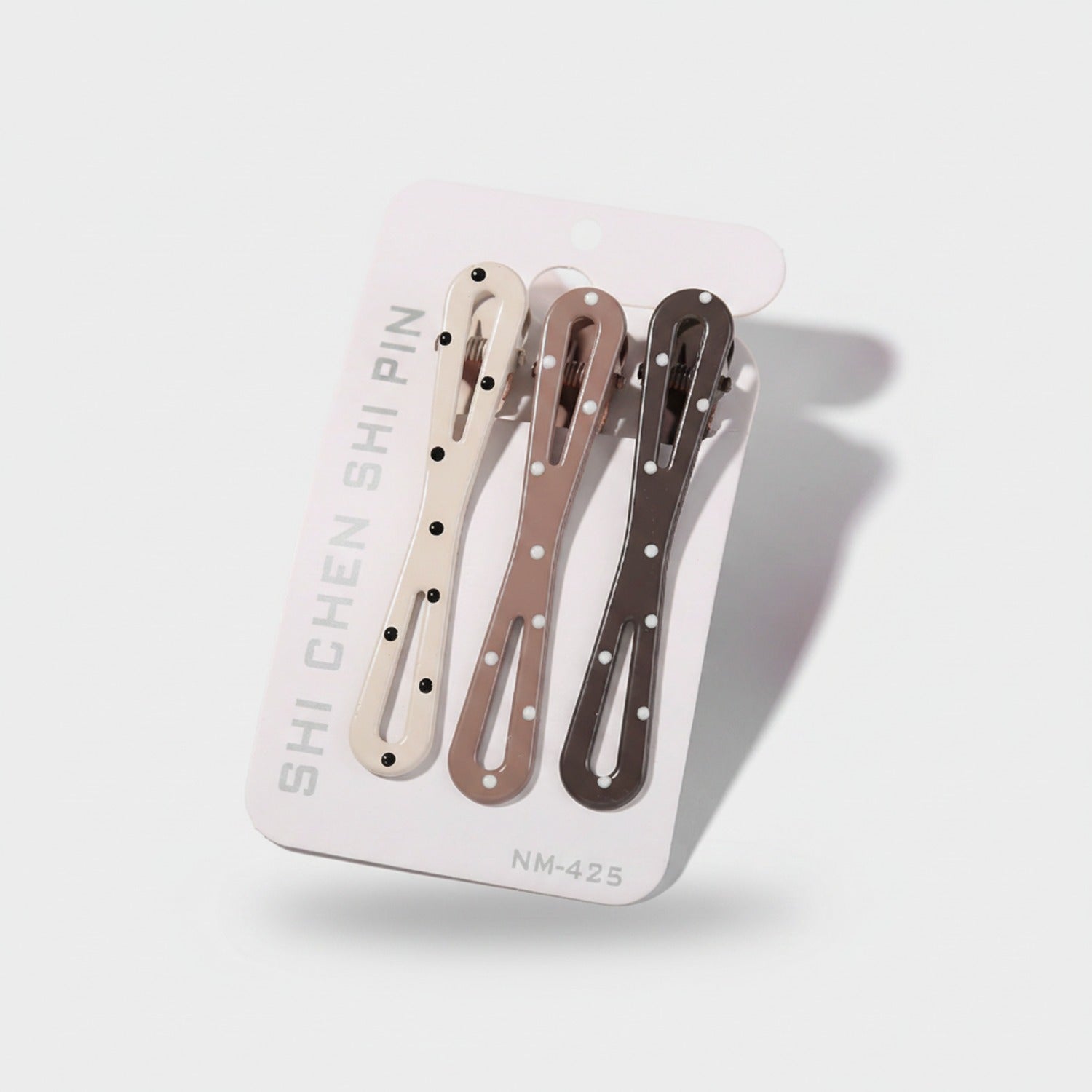 Pearl Dotted Snap Hair Clips Set