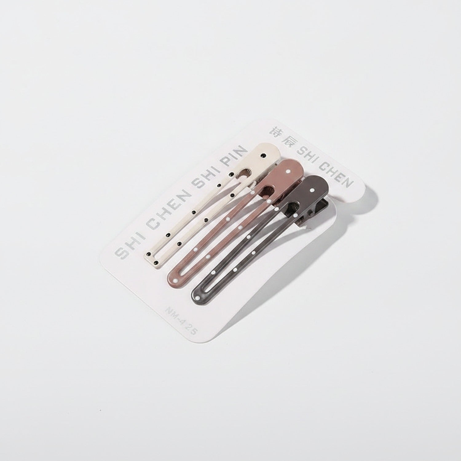 Wavy Hair Clips Set In Neutral Tones