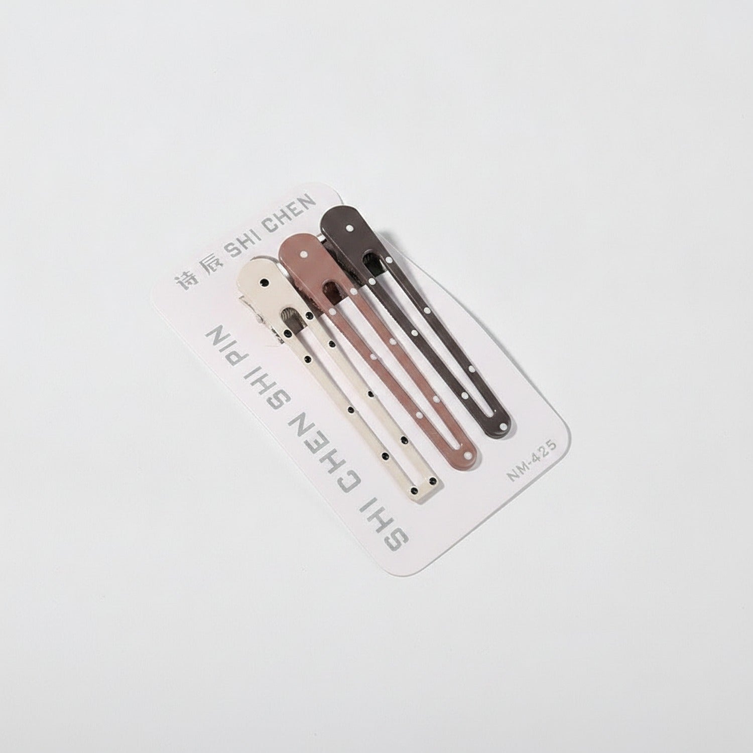 Minimalist Metal Hair Clips Neutral Tone Set