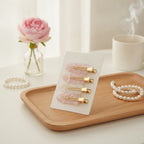 Iridescent Oval Hair Clip Set – hair accessories (view 2)