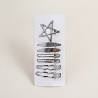 Assorted Metallic Hair Clips 7-Piece Set – hair accessories (view 1)