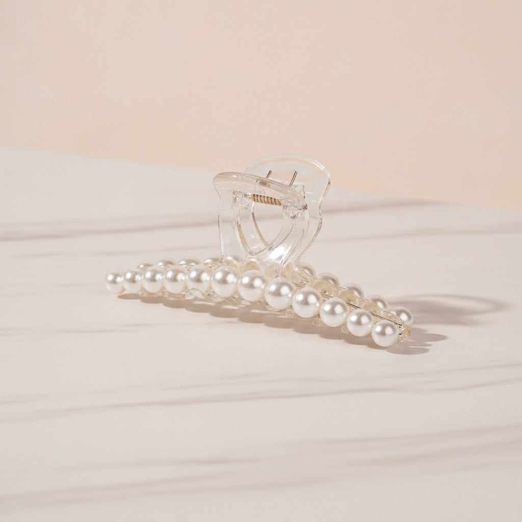 Pearl Beaded Hair Claw Clip – hair accessories (view 2)
