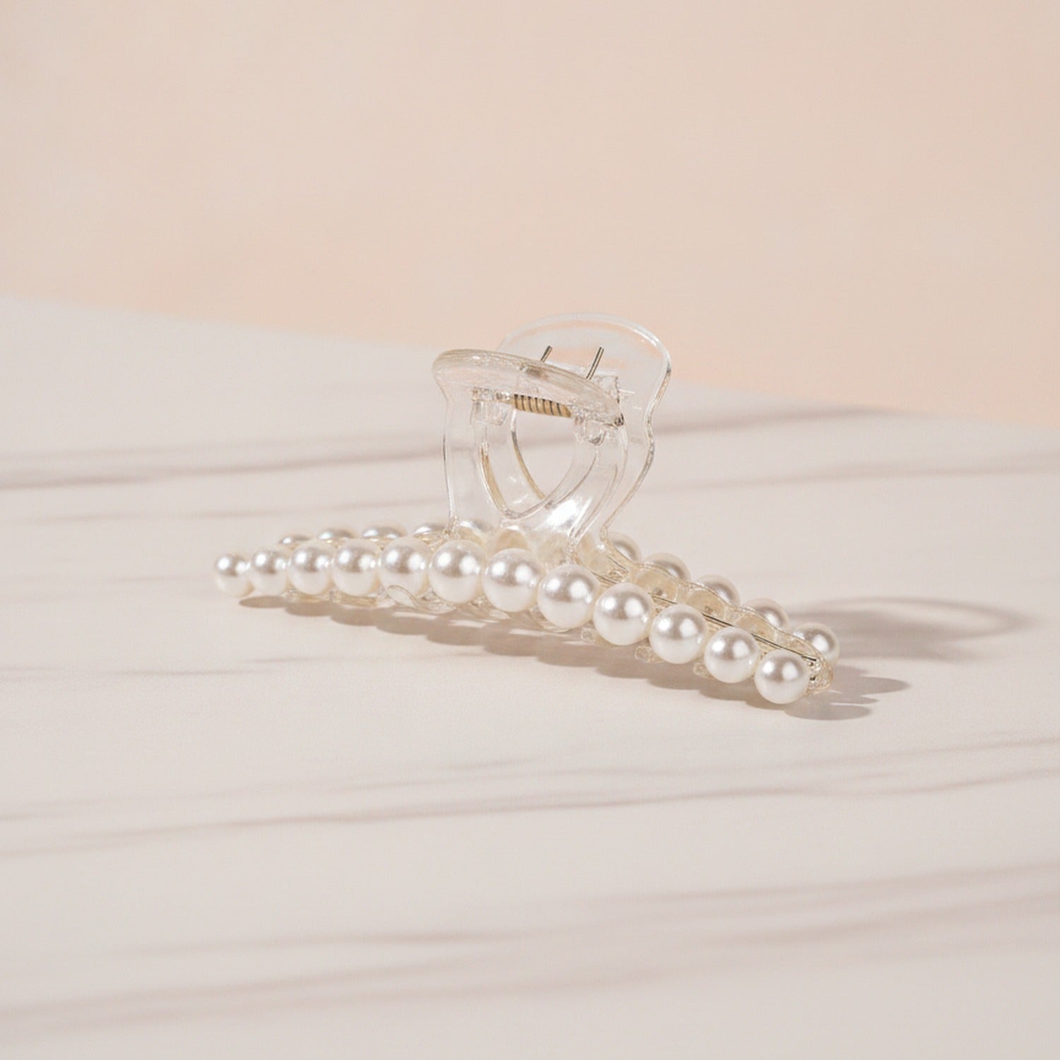 Pearl Beaded Hair Claw Clip