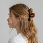 Tortoiseshell Brown Claw Hair Clip Beaded – hair accessories (view 2)