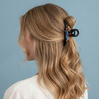 Black Hair Claw With Dachshund Charm Clip – hair accessories (view 2)