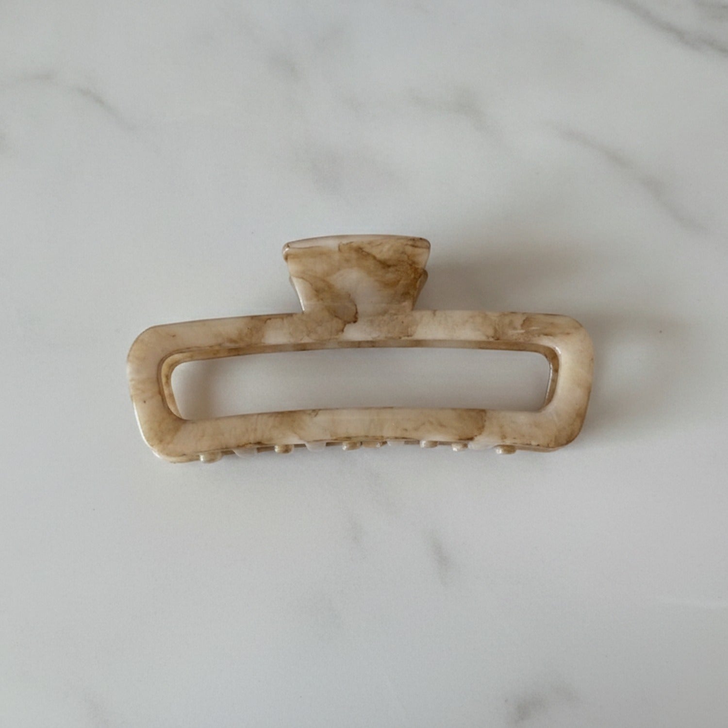 Tortoiseshell Rectangular Hair Claw Clip