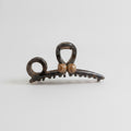 Wood Bead Hair Claw Clip Tortoiseshell – hair accessories (view 1)