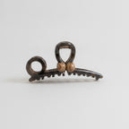 Wood Bead Hair Claw Clip Tortoiseshell – hair accessories (view 1)