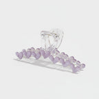 Purple Heart Beaded Hair Claw Clip – hair accessories (view 1)