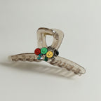 Smiley Face Hair Claw Clip Charm – hair accessories (view 1)