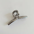 Silver Butterfly Beaded Hair Claw Clip – hair accessories (view 1)