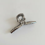 Silver Butterfly Beaded Hair Claw Clip – hair accessories (view 1)