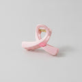 Pink Twisted Hair Claw Clip With Gold Accent – hair accessories (view 1)