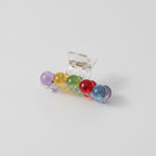 Colorful Beaded Hair Claw Clip Rainbow – hair accessories (view 1)