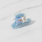 Blue Polka Dot Cloud Hair Claw Clip – hair accessories (view 3)