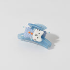 Blue Polka Dot Cloud Hair Claw Clip – hair accessories (view 1)