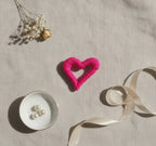 Textured Heart Hair Claw - Magenta – hair accessories (view 2)