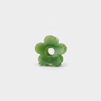 Flower Translucent Hair Claw Clip - Grass Green Flower Claw Clip