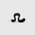 Black Curved Minimalist Hair Claw Clip – hair accessories (view 1)